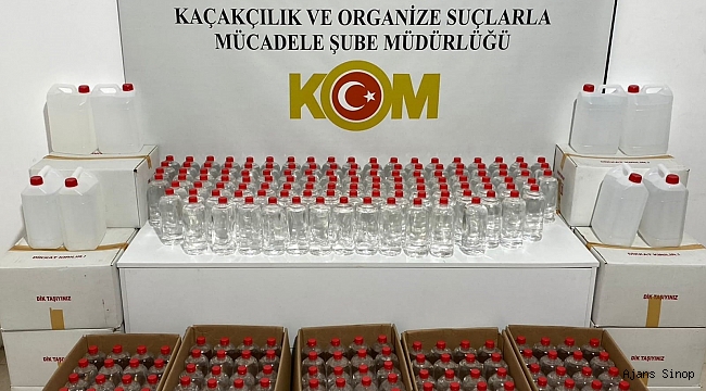 SAMSUN-SİNOP YOLU'NDA KAÇAK ALKOL OPERASYONU!